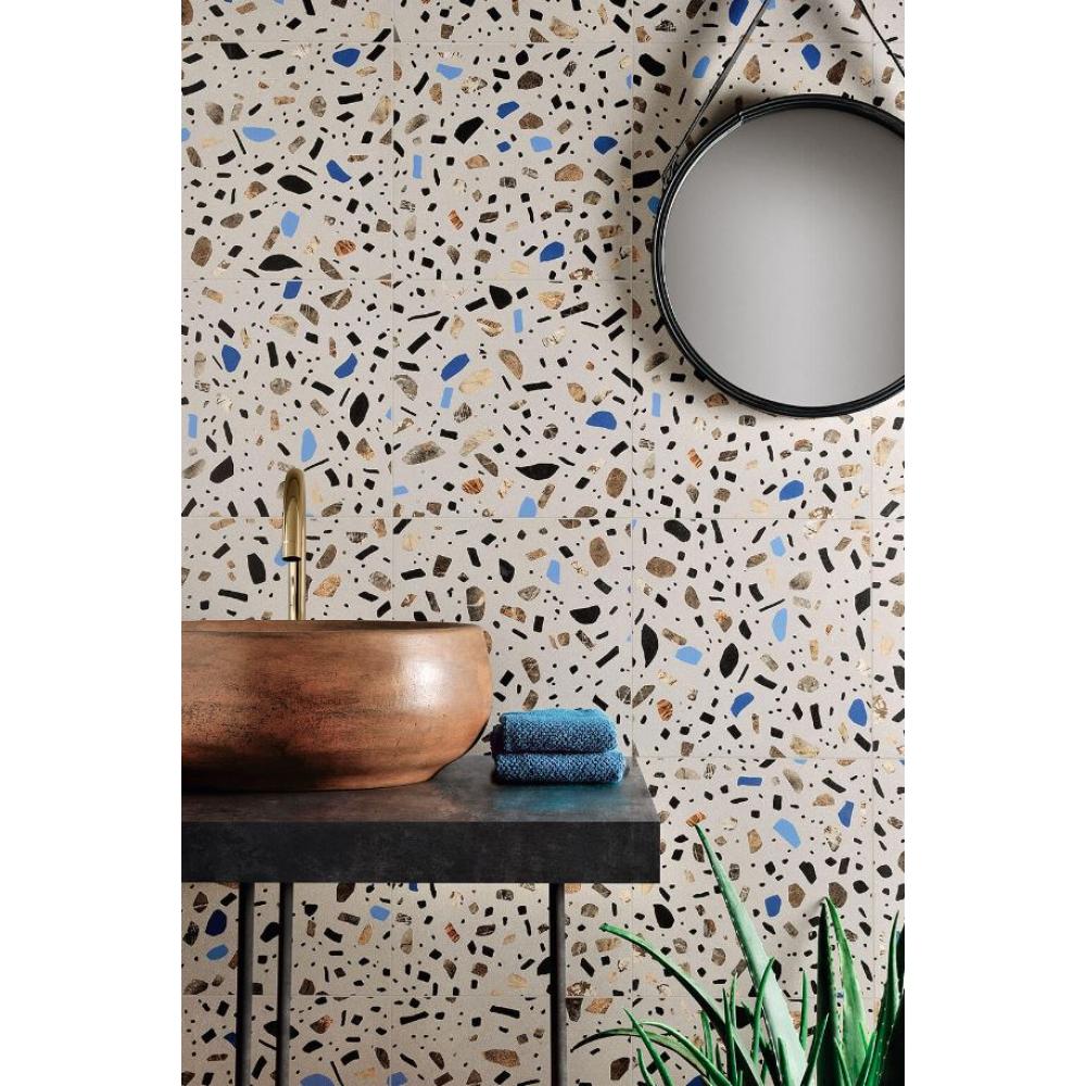 furdoszoba csempe design szines terrazzo cementlap greslap fiatalos padlolap jarolap kek piros padloburkolat orlemeny kohatasu modern loft szurke burkolat etterem bisztro kavezo.jpg